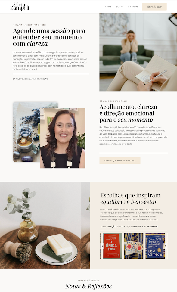 Silvia Zampilli — A Thoughtful Website Transformation