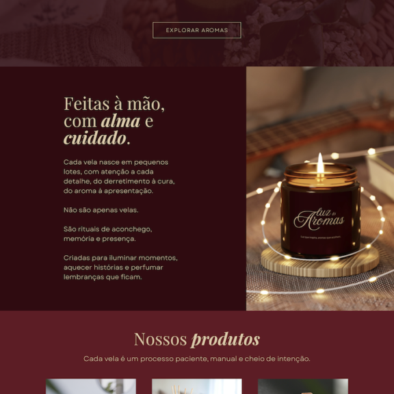 Luz & Aromas — A Beautiful Beginning for a New Brand